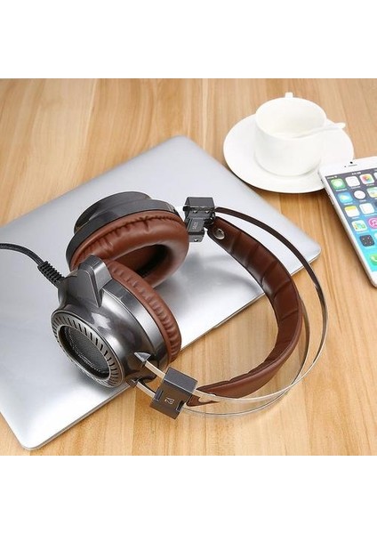Moda Serin Çelik Serisi Sadakat Hoparlörler Stereo V2 Oyun Pc Işık Kulaklığı (Yurt Dışından) modelleri
