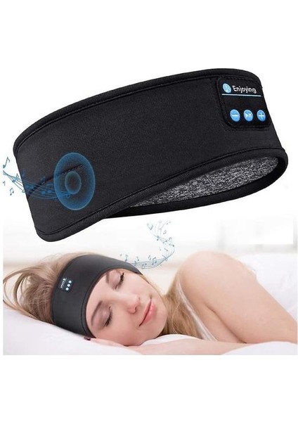 Bluetooth Uyku Kulaklıkları Spor Kafa Bandı Kablosuz Müzik Kulaklık Yan Uyuyan Için Göz Maskesi (Yurt Dışından)