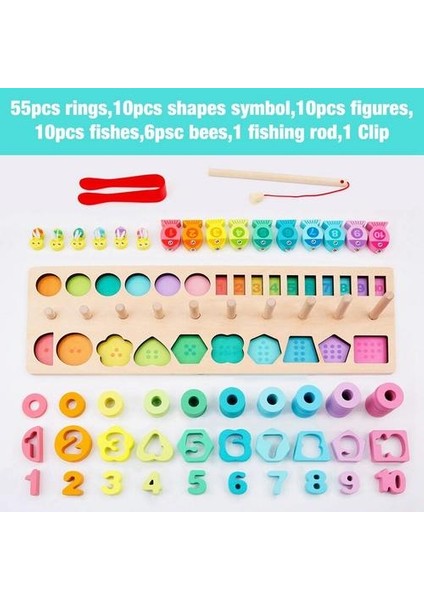 Ahşap Numarası Bulmaca Sıralama Montessori Oyuncaklar Toddlers Şekli Sıralayıcı Oyunu Okul Öncesi Eğitim Matematik Istifleme Blok Öğrenme Woo | Istifleme Blokları (Yurt Dışından) fiyatları