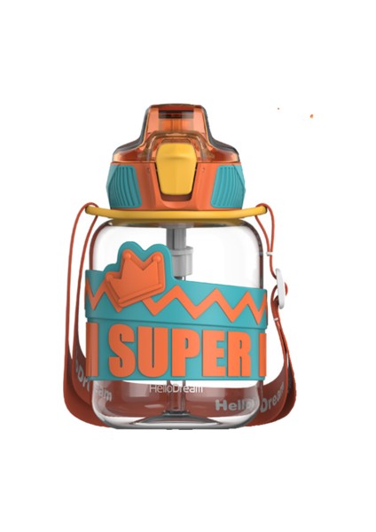 620ML Su Kupası, Flip-Flop Kapağı ve Saman Dış Mekan Taşınabilir Su Kupası Için Halat (Yurt Dışından)