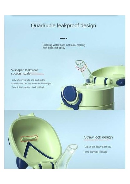 300ML Bebek ve Küçük Çocuk Su Kupası, Bebeğin Çift Amaçlı Zıplayan Head Çocuk Su Kupası Için Uygun Saman (Yurt Dışından) fiyatları