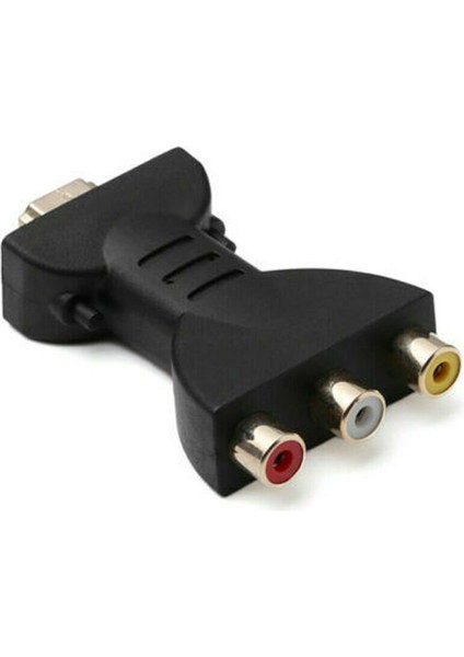 HDMI Erkek 3 Rca Kadın Kompozit Av Ses Video Adaptörü Tv Için 4 K Dönüştürücü (Yurt Dışından)