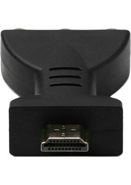 HDMI Erkek 3 Rca Kadın Kompozit Av Ses Video Adaptörü Tv Için 4 K Dönüştürücü (Yurt Dışından)