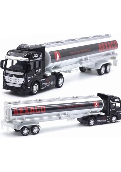 1:48 Alaşımlı Kamyon Modeli Geri Çekin Araba Yüksek Simülasyon Zarif Diecasts & Amp;oyuncak Araçlar Şehir Araba Styling Yağ Tankı Kamyon TY0549 | Diecasts & Amp;oyuncak Araçlar (Yurt Dışından)