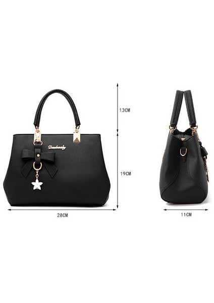 Bayanlar Bir Omuz Crossbody Çanta, Pu Deri Düz Renkli Çanta (Yurt Dışından)