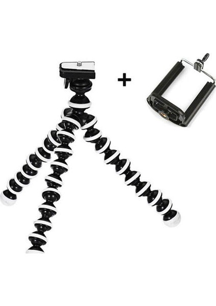 2 Takım Evrensel Smartphone Spor Kamera Standı Mini Ahtapot Tripod Tutucu Klip Cep Telefonu Tripod ile (Yurt Dışından)