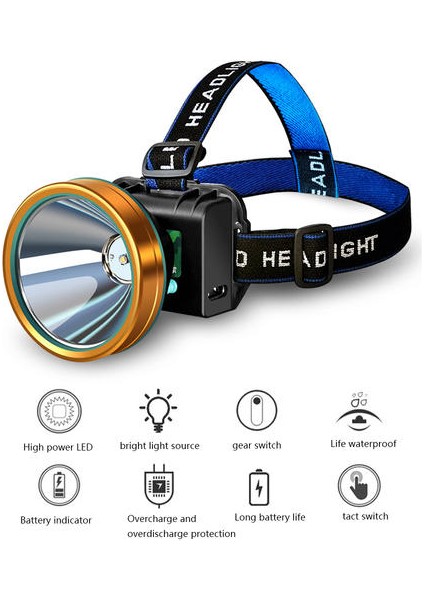 500000LM XHP90.2 LED Far En Güçlü Kafa Lambası USB Şarj Edilebilir Far El Feneri Işık Balıkçılık | Farlar (Yurt Dışından)