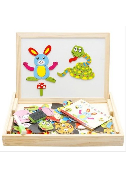 2 In 1 Ahşap Çift Yan Bebek Sıralama / Yuvalama / Istifleme / Çizim / Yazma Kurulu Manyetik Yapboz Oyunu Eğitici Oyuncaklar Setleri | Sıralama, Yuvalama ve Amp;istifleme Oyuncaklar (Yurt Dışından)