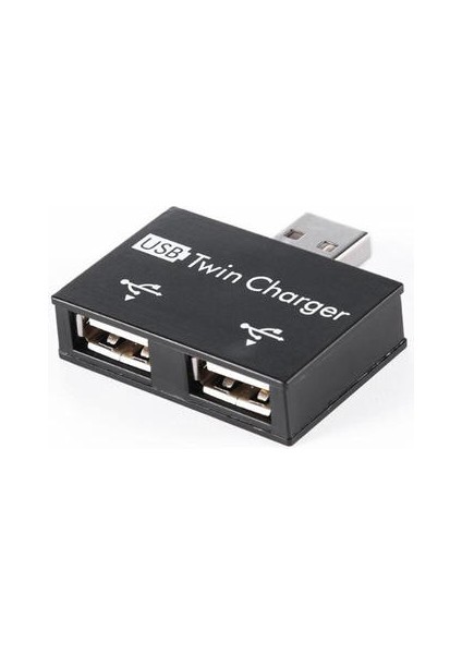 Usb2.0 Erkek Ikiz Şarj Çift 2 Bağlantı Noktası USB Splitter Hub Adaptörü Dönüştürücü Dizüstü Bilgisayar Için USB Kablo Fişi Şarj (Yurt Dışından)