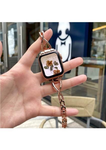 Apple Watch 6. Nesil Iwatch5/se Diamond x Bilezik Için 38/40MM, 42/44MM Metal Bileklik (Yurt Dışından) indirimleri