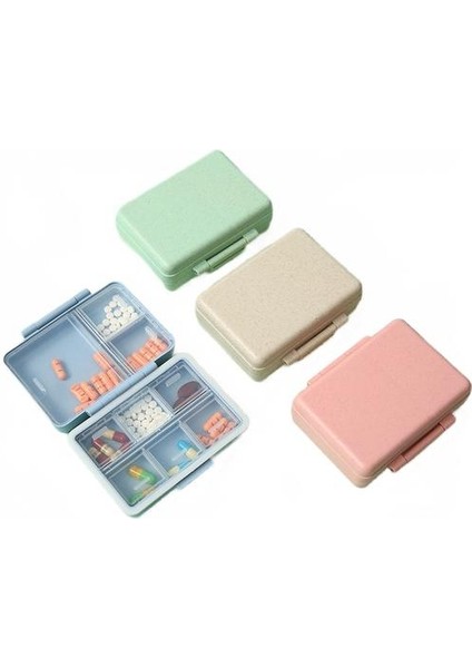 4pcs Taşınabilir Kapalı Mühürlü Nem Korumalı Alt Paketleme Ilaç Kutusu, Taşınabilir Büyük Kapasiteli Ilaç Kutusu, Hap Ayırma Depolama Kutusu (Yurt Dışından)