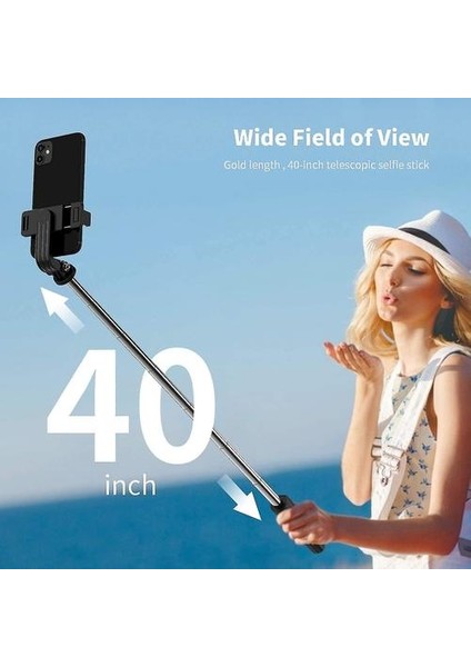 Selfie Çubuğu Tripod, Kablosuz Uzaktan Kumanda - Facetime Telefon Standı, 12/11 Pro/x/8/7 Plus Için Taşınabilir Tripod, Samsung Galaxy S10/S9, Huawei Android Akıllı Telefon (Yurt Dışından)