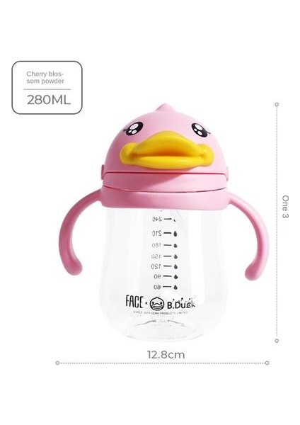 1psc Küçük Sarı Ördek Öğrenme Içme Kupası Çocuklar Içme Kupası Öğrenen Çocuklar, Plastik Saman Kupası, Düşmeyi Önlemek Için Saplı Içme Kupası (Yurt Dışından) fiyatları