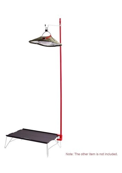 Ayrılabilir Fener Standı Lambası Tripod Kamp Lambası Braketi Lambası Tutucu Taşınabilir Kamp Aksesuar Lambası Tutucu | Açık Araçlar (Kırmızı) (Yurt Dışından)