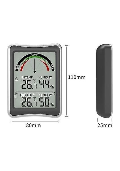 Iç Mekan Dış Mekan Termometreleri Kablosuz Termometreler Higometre Elektronik Uzaktan Çift Kanallı Termometreler (Yurt Dışından)