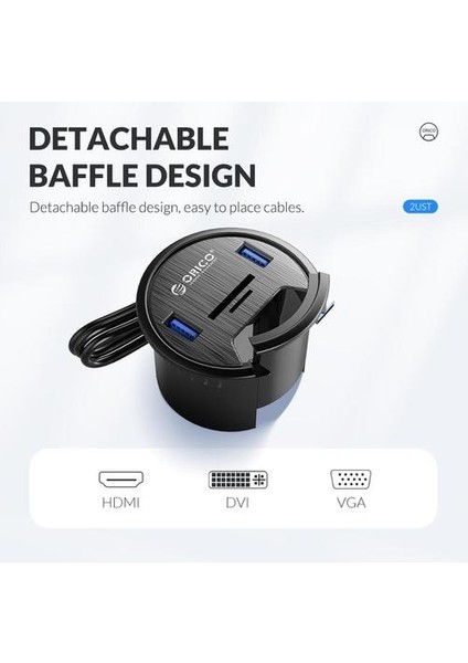 USB 3.0 Hub Masaüstü Grommet Tip C Yüksek Hızlı Splitter ile Sd Tf Kulaklık Mikrofon Adaptörü Pc Bilgisayar Aksesuarları Için | USB Hub (Yurt Dışından)