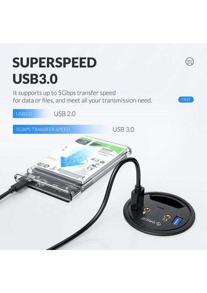 USB 3.0 Hub Masaüstü Grommet Tip C Yüksek Hızlı Splitter ile Sd Tf Kulaklık Mikrofon Adaptörü Pc Bilgisayar Aksesuarları Için | USB Hub (Yurt Dışından)