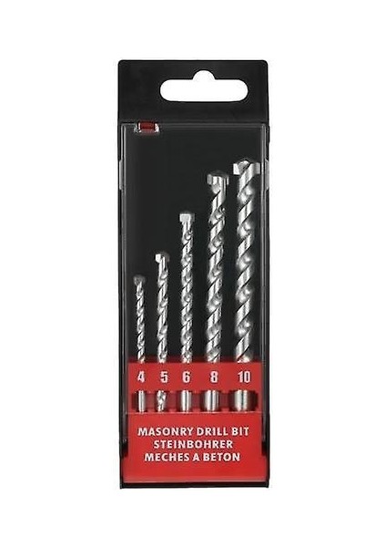 5 Adet 4-10MM Döner Duvar Matkap Uçları Seti Yg8 Galvanizli Matkaplar Yuvarlak Shank Spiral Flüt Sondaj Beton Tuğla Karo Için Flüt (Yurt Dışından)