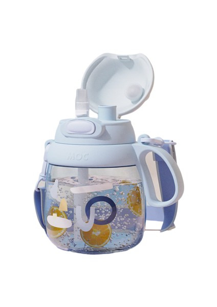 1300ML Çift Içme Fincanları, Öğrencilerin Büyük Göbek Şekli Için Uygun Pipetler, Damla Dirençli ve Aşınmaya Dayanıklı Pp Fincanları ile Büyük Kapasite (Yurt Dışından)