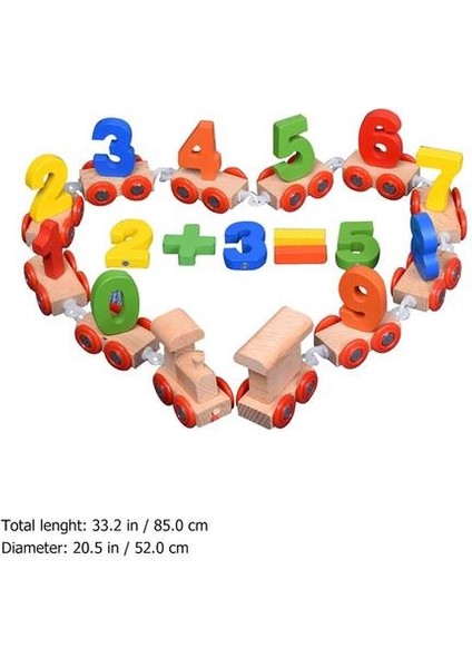 1 Takım Yapı Taşı Oyuncak Beyin Eğitim Oyuncak Numarası Bilişsel Oyuncak Numarası Tren Oyuncak Çocuk Erkek Kızlar Için | (Yurt Dışından)