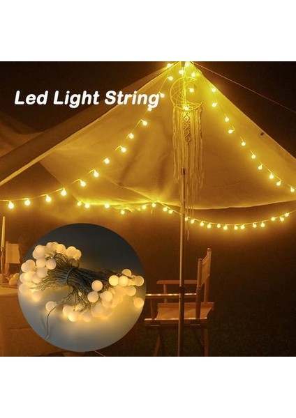 Top USB 10 M LED Işık Şeritleri 80 Lamba Boncuk Topu Yıldız USB Pil Şarj Dekorasyon Işık Dize Kamp Ev Odası Parti Noel | Açık Araçlar (Yurt Dışından) fiyatları