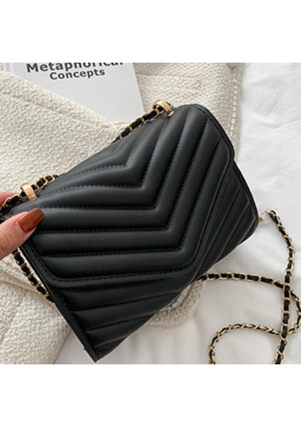 Düz Renkli Nakış Iplik Dokusu Küçük Kare Çanta, Modaya Uygun Messenger Çantasının Koreli Versiyonu, Moda El Çantası (Yurt Dışından) modelleri