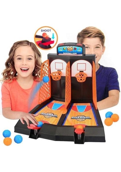Basketbol Masası Oyunu Masaüstü, 6 Topları 22.2 x 28 x 21CM (Renkli) (Yurt Dışından)