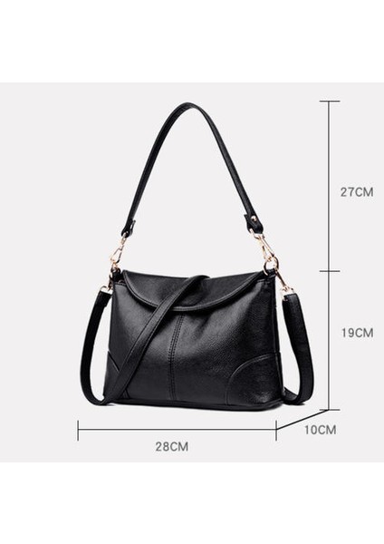 Kadın Moda Messenger Tek Omuzlu Bayanlar Çanta, Orta Yaşlı Anne Yumuşak Deri Küçük Kare Çanta (Yurt Dışından) fiyatları