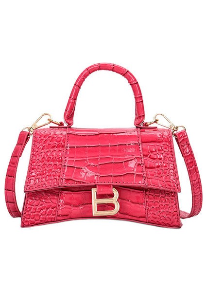 Kadın Crossbody Çantası, Pu Deri Mini Düz Renkli Çanta (Yurt Dışından)