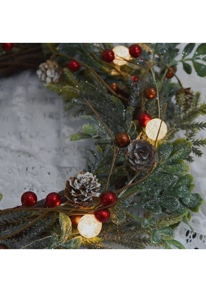 Parlak Boncuklar Çatlamış Bakır Tel Işıkları, Şenlikli Noel Ağacı Dekorasyon Ipleri Işıklar (Yurt Dışından) fiyatları