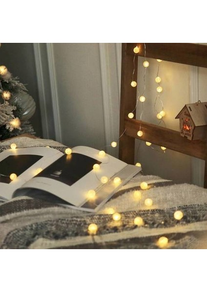 Parlak Boncuklar Çatlamış Bakır Tel Işıkları, Şenlikli Noel Ağacı Dekorasyon Ipleri Işıklar (Yurt Dışından) modelleri