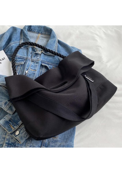 Büyük Kapasiteli Oxford Crossbody Çanta, Niş Tek Omuzlu Alt Koltuk Tote (Yurt Dışından)