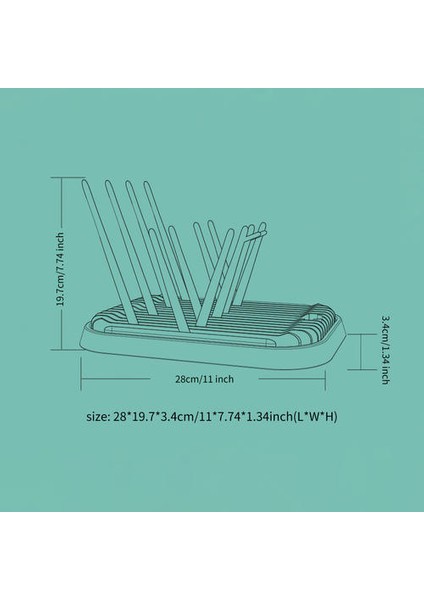 Şişe Kuru Raf Bebek Şişe Drenaj Kurutma Rafları Bebek Şişe Temizleme Kurutucu Süzgeç Depolama Kurutma Raf | Kurutma Rafı (Yeşil) (Yurt Dışından)