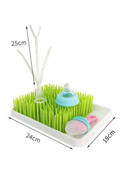 Bebek Çim Şekli Şişe Kurutma Rafı Bebek Emzik Temizleme Kurutucu Yenidoğan Fincan Yemekleri Meme Pompası Aksesuarları Kurutucu Standı T0782 | Kurutma Rafı (Yurt Dışından)