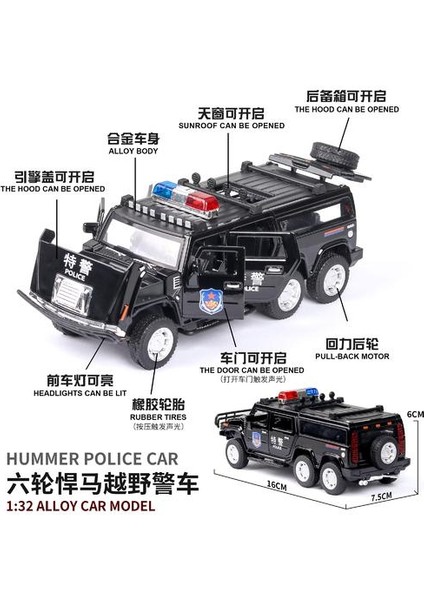1:32 Yüksek Simülasyon Hummer Uzunlama Politikaları Araba Modeli Diecast Oyuncak Araçlar Ses Işık Alaşımlı Oyuncak Araba Çocuk Oyuncakları Noel | Diecasts & Amp;oyuncak Araçlar (Yurt Dışından) modelleri