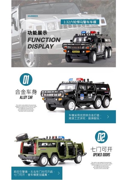 1:32 Yüksek Simülasyon Hummer Uzunlama Politikaları Araba Modeli Diecast Oyuncak Araçlar Ses Işık Alaşımlı Oyuncak Araba Çocuk Oyuncakları Noel | Diecasts & Amp;oyuncak Araçlar (Yurt Dışından) indirimleri