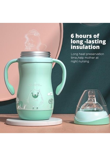 210ML Bebek Yalıtım Besleme Şişesi Paslanmaz Çelik Sızdırmaz Içme Süt Su Şişesi Karikatür Termos Vakum Flask Sippy Bardaklar | Şişeler (Yurt Dışından)