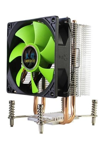 Lanshuo Cpu Soğutucu 2 Isı Borusu Ultra Sessiz Lga 2011 X79 X99 X299 3pin Tek Fan (Yurt Dışından)