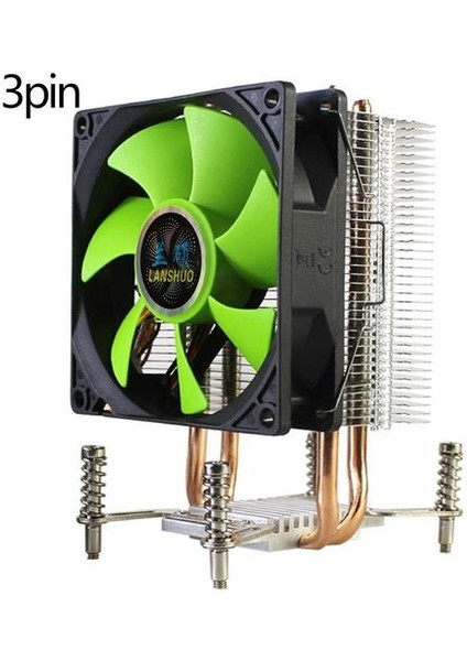 Lanshuo Cpu Soğutucu 2 Isı Borusu Ultra Sessiz Lga 2011 X79 X99 X299 3pin Tek Fan (Yurt Dışından)