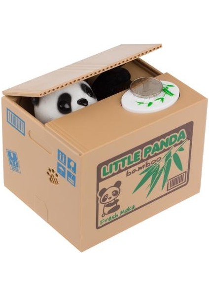 Panda Kumbara Büyük Kumbara Otomatik Olarak Pikez Kumbara Kumbara Hediye Çocuklar Için (12 * 10 * 9 Cm) (Yurt Dışından)