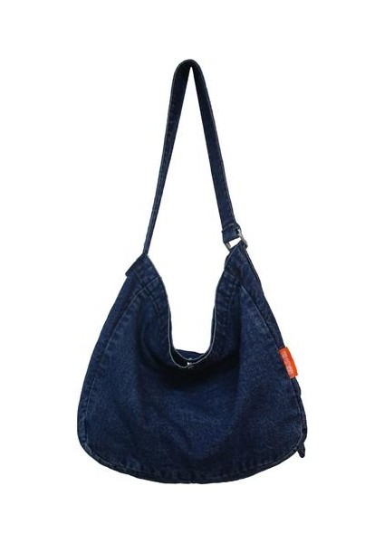 Basit ve Çok Yönlü Tek Omuzlu Messenger Çanta, Tuval Büyük Satchel Tote Çanta Kadınları (Yurt Dışından)