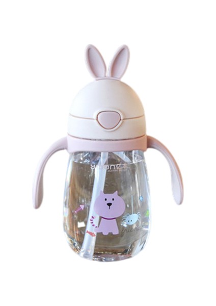 301ML Saman, Saplı, Ölçekli, Damla Önleyici, Taşınabilir, Çizgi Film Desenli Çocuklar Için Uygun Su Bardağı Su Bardağı (Yurt Dışından)