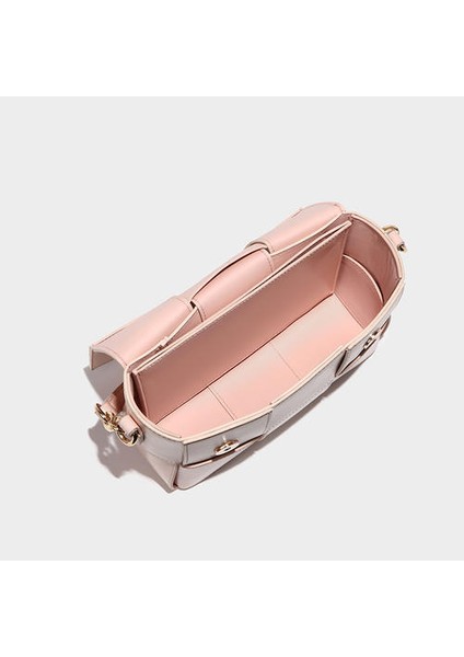 Çok Yönlü Deri Dokuma Küçük Kare Çanta, Elle Tutulan Tek Omuzlu Crossbody Kadın Çantası (Yurt Dışından) fiyatları