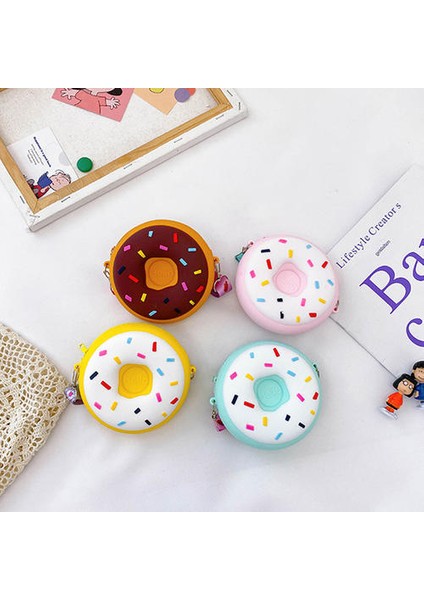 Kızlar Messenger Çantası, Çörek Madeni Para Çantası Silikon Çocuk Çantası (Yurt Dışından) modelleri