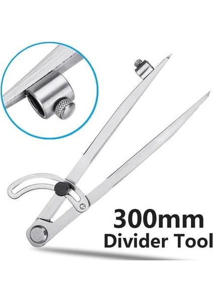 300MM Uzunluk Karbon Çelik Kanat Bölücü Kalem Işaretleme Pusula Daire Maker Ayarlanabilir Scriber (Yurt Dışından) modelleri