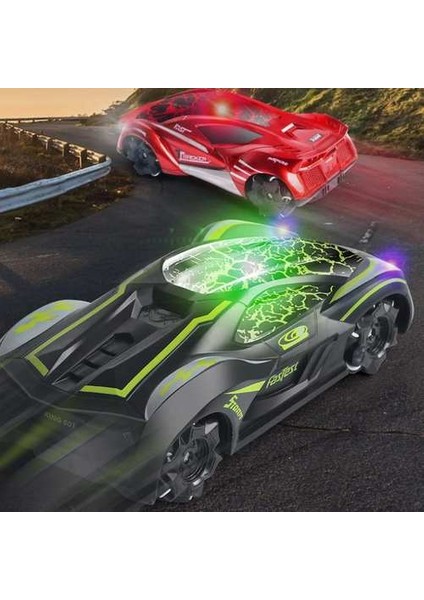 2.4g Çatlak Uzaktan Kumanda Min Sürüklenen Rc Araba Stunt Çok Yönlü 360 Dönen Elektrikli Yarış Araba Modeli Işık Oyuncak | Rc Arabalar (Kırmızı) (Yurt Dışından)