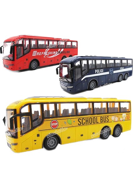 1:16 Radyo Uzaktan Kumanda Otobüs 4ch Yarış Modeli Rc Araba 27 Mhz Polis Otobüsü Işıkları Simülasyon Okul Otobüsü Tur Bus Model Oyuncak Çocuklar Için (Okul Otobüs) (Yurt Dışından)