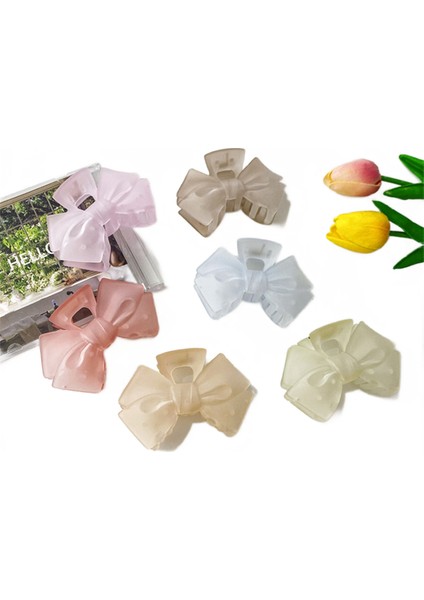 6pcs Asetat Sayfası Saç Klipsi, Basit, Şık, Basit ve Düşük Anahtarlı Saç Klipsleri (Yurt Dışından)