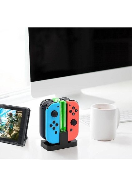 Nintendo Switch Controller Için Şarj Dock Şarj Istasyonu Joy Con (Yurt Dışından)