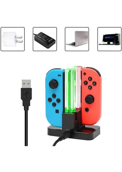 Nintendo Switch Controller Için Şarj Dock Şarj Istasyonu Joy Con (Yurt Dışından)